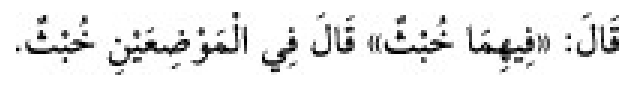 Texto árabe del hadiz de Sunan Abū Dāwūd