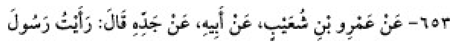 Texto árabe del hadiz de Sunan Abū Dāwūd