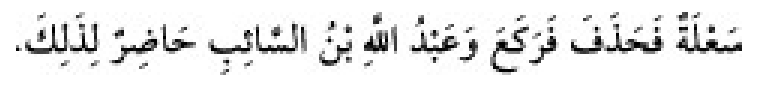 Texto árabe del hadiz de Sunan Abū Dāwūd
