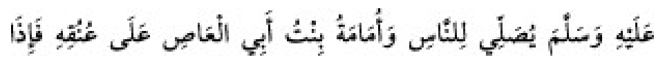 Texto árabe del hadiz de Sunan Abu Dawud