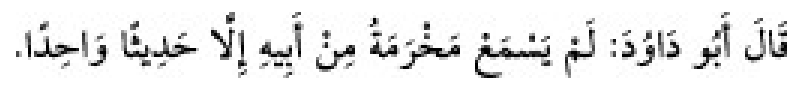 Texto árabe del hadiz de Sunan Abu Dawud