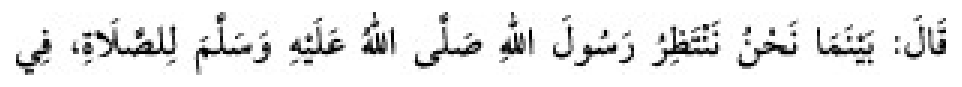 Texto árabe del hadiz de Sunan Abu Dawud