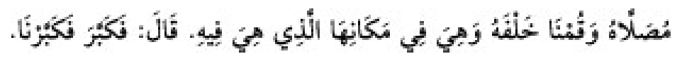 Texto árabe del hadiz de Sunan Abu Dawud