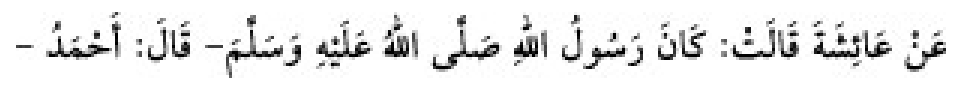Texto árabe del hadiz de Sunan Abu Dawud