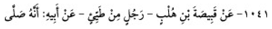 Texto árabe del hadiz de Sunan Abū Dāwūd