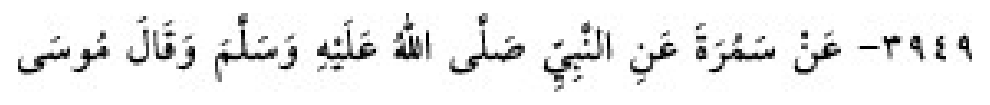 Texto árabe del hadiz de Sunan Abū Dāwūd