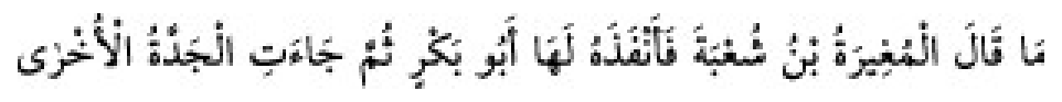 Texto árabe del hadiz de Sunan Abū Dāwūd