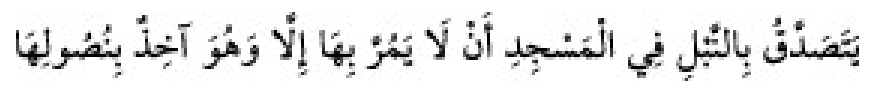 Texto árabe del hadiz de Sunan Abū Dāwūd