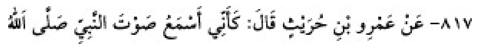 Texto árabe del hadiz de Sunan Abū Dāwūd