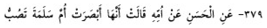 Texto árabe del hadiz de Sunan Abū Dāwūd