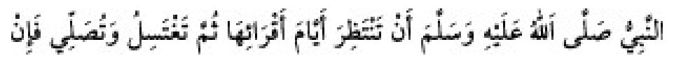 Texto árabe del hadiz de Sunan Abu Dawud