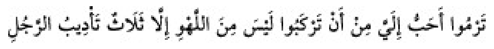 Texto árabe del hadiz de Sunan Abū Dāwūd