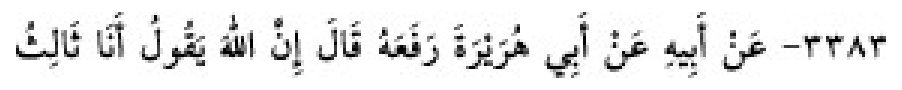 Texto árabe del hadiz de Sunan Abū Dāwūd