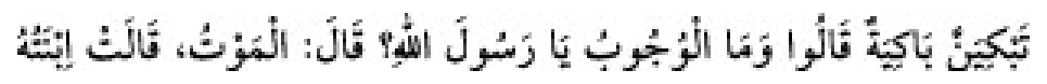 Texto árabe del hadiz de Sunan Abū Dāwūd