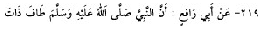 Texto árabe del hadiz de Sunan Abū Dāwūd