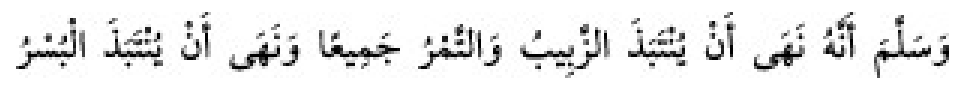 Texto árabe del hadiz de Sunan Abū Dāwūd