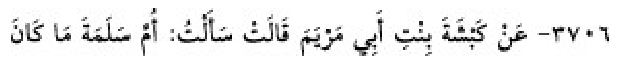 Texto árabe del hadiz de Sunan Abū Dāwūd