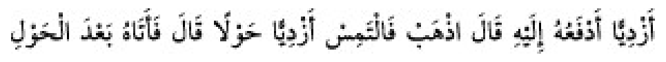 Texto árabe del hadiz de Sunan Abu Dawud