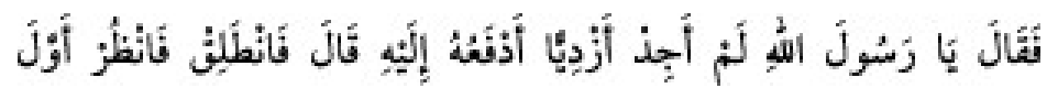 Texto árabe del hadiz de Sunan Abu Dawud